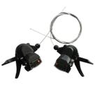 Alavanca de Câmbio Saiguan Rapid Fire 3x8v S/ Maçaneta Preto