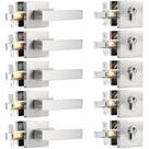 Alavanca de porta com Deadbolt Combo Pack Probrico Brushed Nickel Alavanca de porta com Deadbolt Combo Pack Probrico Brushed Nickel