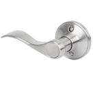 Alavanca de porta fictícia HOSOM Wave Style, níquel acetinado, pacote com 1 pacote