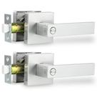 Alavanca de porta RAZCC Heavy Duty Interior em níquel acetinado, pacote com 2
