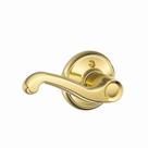 Alavanca de porta SCHLAGE F170 FLA 605 LH Latão polido Alavanca de porta SCHLAGE F170 FLA 605 LH Latão polido