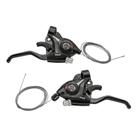 Alavanca Passador de Cambio Traseiro Bike Bicicleta Vfire 3x7 Com cabo e Maçaneta de Freio Preto PACO