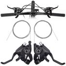 Alavancas de freio de bicicleta Shifter TOBWOLF 3x7 21 Speed com indicador de marcha