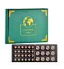 Album Coleção Moedas Antigas Capa Rigida 250 Bolsos verde