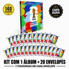 Album Copa Do Mundo 2026 Capa Dura Fifa 140 Figurinhas 20 pacotes