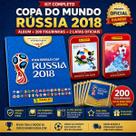 Album Copa Do Mundo Russia 2018 Com 200 Figurinhas + 2 Latas (40 Envelopes)
