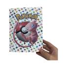 Álbum De Cartas Colecionáveis Clássicas Pokémon 151, Capacidade Para 240 Cartas, Acabamento Fosco,