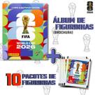 ÁLBUM DE FIGURINHAS COPA DO MUNDO OFICIAL World Cup FIFA 2026 Capa Brochura e 10 envelopes