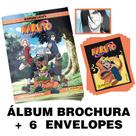 Álbum de Figurinhas Naturo Clássico Anime 30 Cromos Naruto, Sasuke e Sakura em sua jornada para se tornarem ninjas lendários