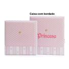 Álbum de fotos com estojo para bebê 15x21/20x25 - bordado princesa rosinha