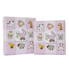 Álbum de fotos com estojo para bebê 15x21/20x25 - menina rosa bixinho