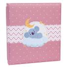 Álbum de fotos com estojo para bebê 15x21/20x25 - menina rosa coala