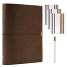 Álbum de fotos Vienrose Faux Leather 10,6x8,3in, 100 páginas, marrom Álbum de fotos Vienrose Faux Leather 10,6x8,3in, 100 páginas, marrom