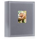 Álbum de fotos Ywlake 10x15cm 400 bolsos em couro cinza