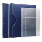 Álbum de Luxo Azul 40 Folhas c/ bolso p/ 120 Cédulas 3BZN G