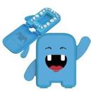 Album Dental Estojo p/ guardar dentes de Leite Azul - Angie