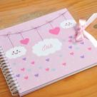 Álbum do Bebê Chuva de Amor Rosa