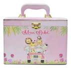 Álbum Maleta Box Luxo Meu Bebê Safari Menina 240 Fotos 15x21