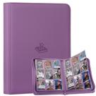 Álbum para cartas colecionáveis XINGFANGWF 9 bolsos para 360 cartas roxo