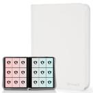 Álbum para cartas Fonwill TM10002-12 para 360 cartas, couro PU branco