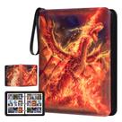 Álbum para Cartas RIRDGLSY com 9 Bolsos para 990 Cartas em Couro PU Álbum para Cartas RIRDGLSY com 9 Bolsos para 990 Cartas em Couro PU
