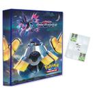 Álbum Pasta Fichário Pokemon + 10 Folhas YES 9 Bolsos Escarlete e Violeta Fenda Paradoxal Capa Dura Reforçado para Cards