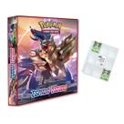 Álbum Pasta Fichário Pokemon com 10 Folhas Espadas e Escudos Capa Dura Reforçado Colecionar Card TCG