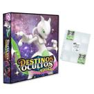 Álbum Pasta Fichário Pokemon com 10 Folhas YES 9 Bolsos Sol e Lua Destinos Ocultos Mewtwo Capa Dura