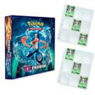 Álbum Pasta Fichário Pokemon com 20 Folhas YES Sol e Luz - Luz Proibida - Para Cards Pokémon ou outras cartas para colecionar