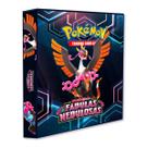 Álbum Pasta Fichário Pokemon Escarlete e Violeta Fábulas Nebulosas Capa Dura Reforçado Coleção Cards