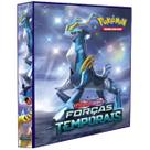 Álbum Pasta Fichário Pokemon Escarlete e Violeta Forças Temporais Capa Dura Reforçado Coleção Cards Cartas Personagens