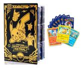 Album Pasta Pokemon Pikachu Gold Porta 432 Cartas + 50 Cards