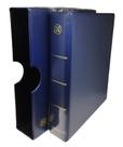 Álbum Super Luxo Azul Cédulas Moedas e Selos 32x24cm 21x28cm