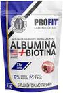 Albumina + Biotina Profit Refil 1kg Morango Albumina + Biotina Profit Refil 1kg Morango