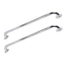 Alça Apoio 60Cm Inox Kit 2 Uni Barra Suporte Apoio Anti Queda Evita Acidentes Deficientes Acessibilidade Idoso Escada Casa