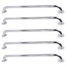Alça Apoio 60cm Inox Kit 5 Uni Barra Suporte Anti Queda Idoso Deficiente Gestante Acessibilidade Banheiro Escada Box Casa