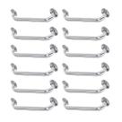 Alça Apoio Banheiro Kit 12 uni Inox 50cm Idoso Cadeirante Acessibilidade Deficiente Segurança Banheiro Corredor
