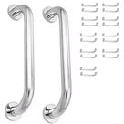 Alça Apoio Inox 20 unidades Barra 30cm Banheiro Idoso Acessibilidade Cadeirante Deficiente Segurança