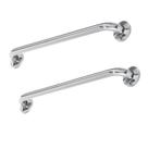 Alça Apoio Inox Kit 2 Uni 40cm Banheiro Cadeirante Idoso Deficiente Acessibilidade
