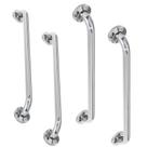 Alça Apoio Inox Reta Kit 4 unidades 40cm e 60cm Banheiro Idoso Cadeirante Acessibilidade Deficiente