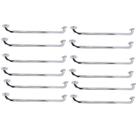 Alça Barra Apoio 70cm Suporte Anti Queda Kit 12 Uni Cadeirante Deficiente Gestante Idoso Banheiro Casa Box Inox Evita Acidentes