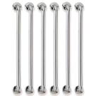 Alça Barra de Apoio 70cm Kit 6 Inox Corrimao Segurança Proteçao Idoso Acessibilidade Cadeirante Deficiente Banheiro