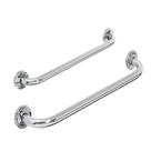 Alça Barra de Apoio Banheiro Inox Kit 2 Un 40cm e 60cm Idosos Cadeirantes Acessibilidade Deficiente