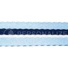Alça chic azul claro branco e azul marinho 30 mm 3 Metros