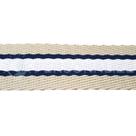 Alça Chic Bege Azul e Branco Largura de 30MM 3 Metros