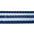 Alça Chic Listrada Azul Bebe e Azul Marinho 30 MM 3 Metros
