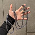Alça Cordão Para Celular Com Strass Brilhante Luxo Universal Pescoço Ombro