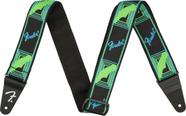 Alça Correia Fender Neon Monogrammed Azul/Verde 990681303