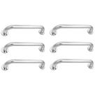Alça de Apoio 30cm Barra Inox Kit 6 Unidades Idoso Cadeirante Deficiente Box Banheiro Corrimao Segurança Corredor Acessibilidade Suporte Alça de Apoio 30cm Barra Inox Kit 6 Unidades Idoso Cadeirante Deficiente Box Banheiro Corrimao Segurança Corredor Acessibilidade Suporte