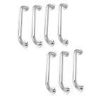Alça de Apoio 30cm Barra Inox Kit 7 Unidades Inox Deficiente Cadeirante Acessibilidade Idoso Banheiro Segurança Corrimao Suporte